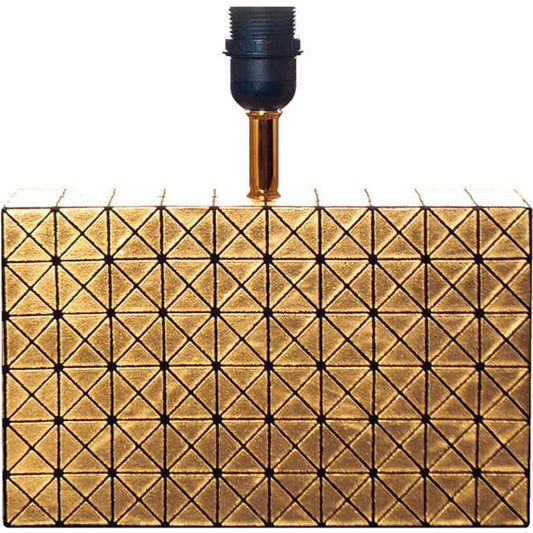 Base para Sobremesa FARO 30 cm Oro/Negro Interlusa - Vista frontal principal en fondo blanco | LuzGurú