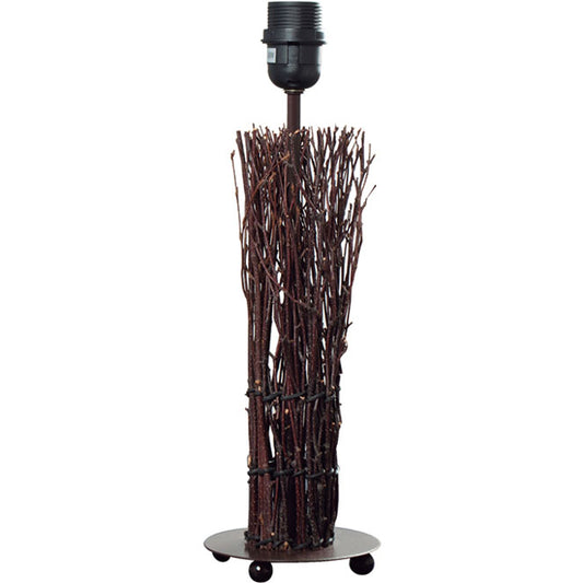 Base para Sobremesa VILAMOURA 40 cm Marrón/Negro Interlusa - Vista frontal principal en fondo blanco | LuzGurú