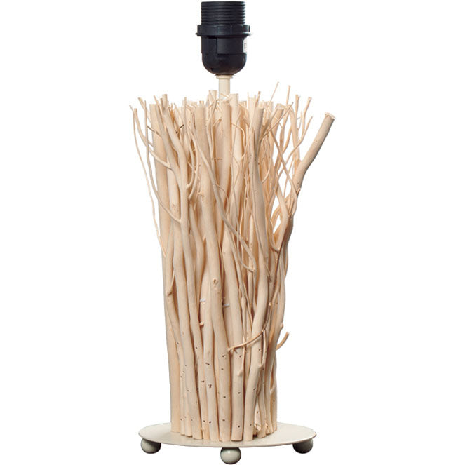 Base para Sobremesa SAGRES Interlusa 1xE27 Beis Madera Natural