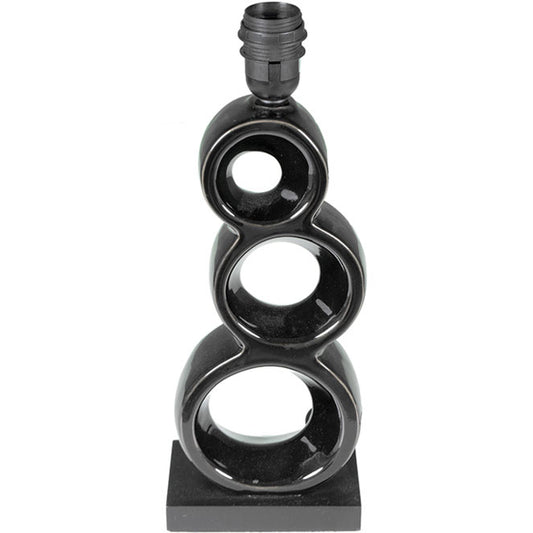 Base para Sobremesa SILVES 40 cm Negro Interlusa - Vista frontal principal en fondo blanco | LuzGurú