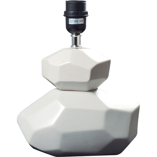 Base para Sobremesa Monte Gordo 30 cm Gris Interlusa - Vista frontal principal en fondo blanco | LuzGurú