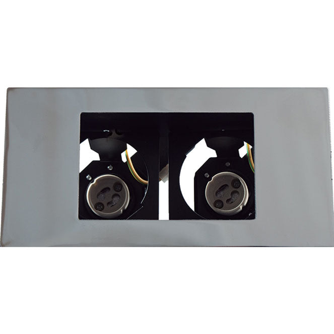 Downlight Empotrable FLORIDA 2xGU10 Cromo Interlusa en vista frontal