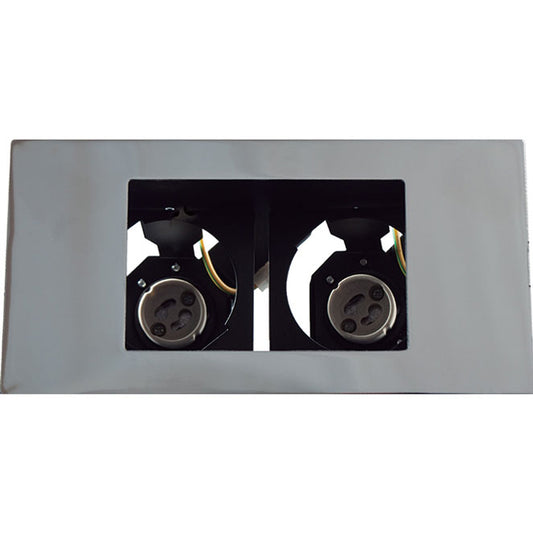 Downlight Empotrable Florida 18 cm Cromo Rotativo LUMIT Interlusa - Vista frontal principal en fondo blanco | LuzGurú