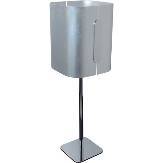 Lámpara de Sobremesa ELEGANCE 51 cm Plata/Cromo Interlusa - Vista frontal principal en fondo blanco | LuzGurú