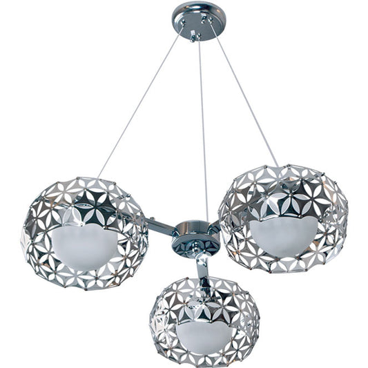 Lámpara de Techo Floral 62 cm Cromo Regulable Lumit Interlusa - Vista frontal principal en fondo blanco | LuzGurú