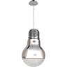 Colgante LUZ de Interlusa en cromo con altura ajustable, ideal para iluminación interior moderna