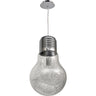 Lámpara Colgante LUZ Transparente Cromo Interlusa 29cm