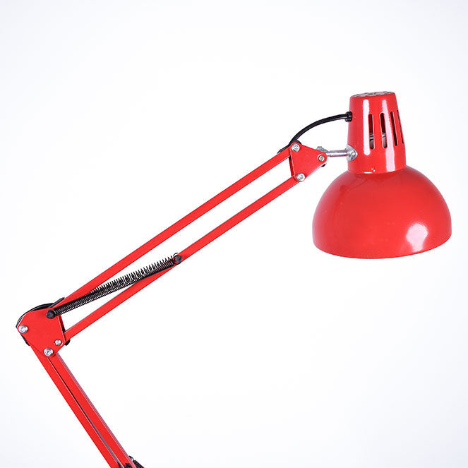 Lámpara de pie Arquitect fabricada en metal color rojo