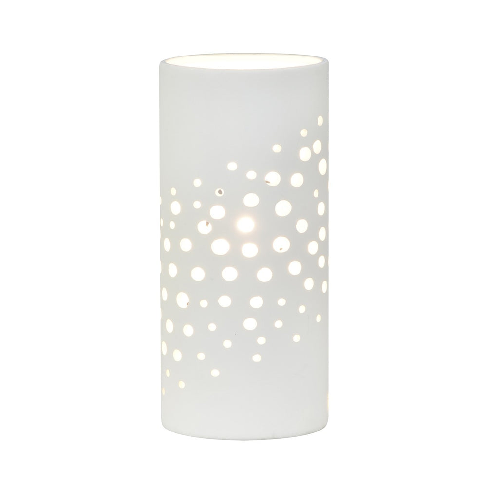 Lámpara Sobremesa Cerámica Lava Blanco - 40W E-14 - Alemar - 12085