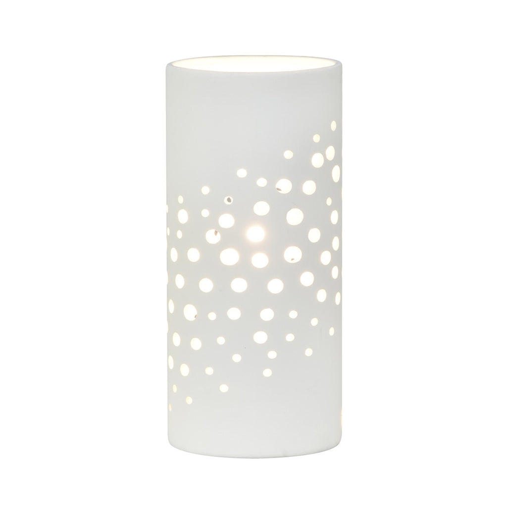 Lámpara sobremesa cerámica Lava blanco Alemar - Vista principal