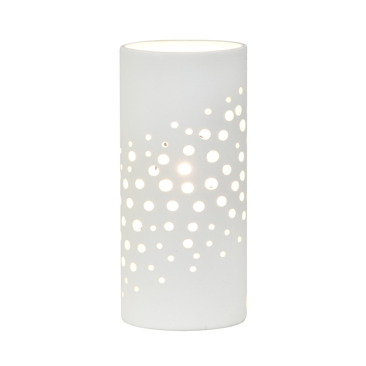 Lámpara sobremesa cerámica Lava blanco Alemar - Vista principal