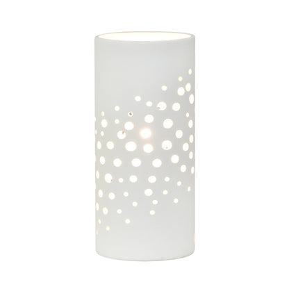 Lámpara sobremesa cerámica Lava blanco Alemar - Vista principal