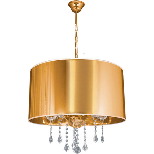Lámpara de Techo Clásica ADELINA 57 cm Oro Interlusa - Vista frontal principal en fondo blanco | LuzGurú