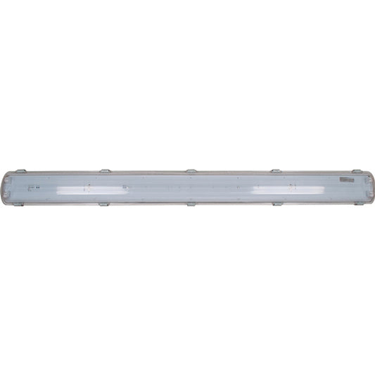 Armadura Estanca CORAL II 2x54W IP65 Gris LUMIT Interlusa - Vista frontal principal en fondo blanco | LuzGurú