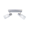 Regleta 2 luces Samba cromo ALEMAR con tulipa opal - Vista principal