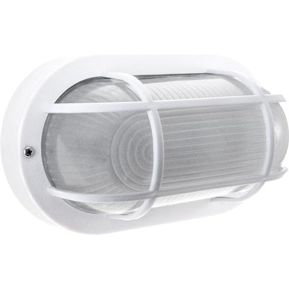 CAIA Aplique Estanco LUMIT Exterior, diseño oval blanco, ref. 046262601