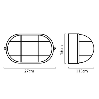 Aplique de exterior CAIA con protección IP44 ideal para jardines