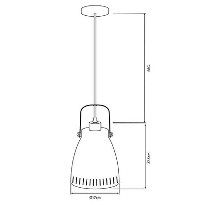 Lámpara Colgante Brooklyn 17 cm Níquel Interlusa instalada en ambiente decorativo de salón o dormitorio | Interlusa