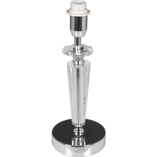 Base para Sobremesa ASPEN 29 cm Cromo Interlusa - Vista frontal principal en fondo blanco | LuzGurú