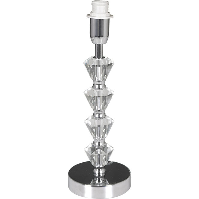 Base para Sobremesa AVALON 33 cm Cromo Interlusa - Vista frontal principal en fondo blanco | LuzGurú
