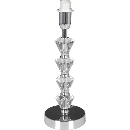 Base para Sobremesa AVALON 33 cm Cromo Interlusa - Vista frontal principal en fondo blanco | LuzGurú