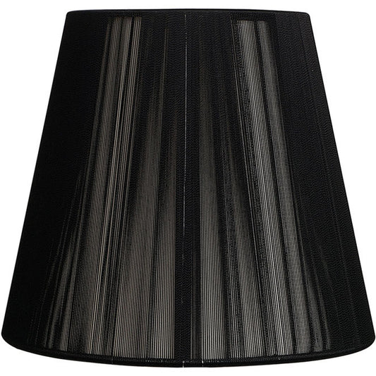 Pantalla INDIRA Redondo Cónico 14 cm Negro Interlusa - Vista frontal principal en fondo blanco | LuzGurú