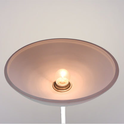 Lámpara de pie con doble portalámparas E27 y E14 para luz ambiental y lectura