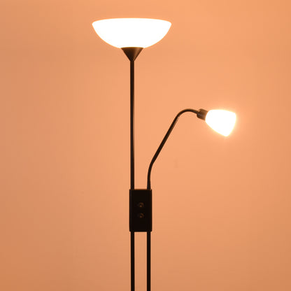 Lámpara de pie Milano fabricada en metal color negro