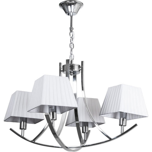 Lámpara de Techo Indiana 60 cm Altura Regulable Blanco/Cromo LUMIT Interlusa - vista principal | Interlusa