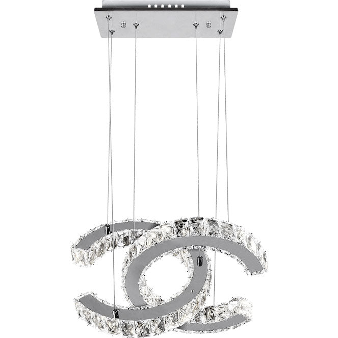 Lámpara Colgante ARGON LED Transparente Interlusa para salón