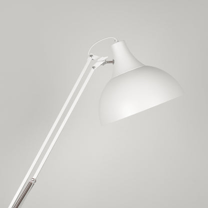 Lámpara ANTIGONA XL fabricada en metal color blanco con detalles en hilo blanco