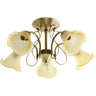 Plafón Clásico MARSELLA LUMIT, color cuero, referencia 063485014. Elegancia y calidez para tu hogar.