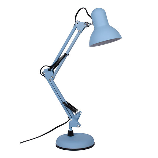 Flexo de Sobremesa Articulado ANTIGONA Azul Cielo Mate E27 Belair Interlusa - vista principal | Interlusa