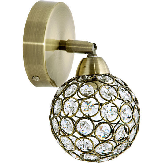 Aplique de pared KEGAN de Interlusa con acabado en cuero y cristal, iluminación interior elegante