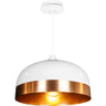 Colgante EDISON Vintage Ajustable Blanco/Oro Interlusa para iluminación interior