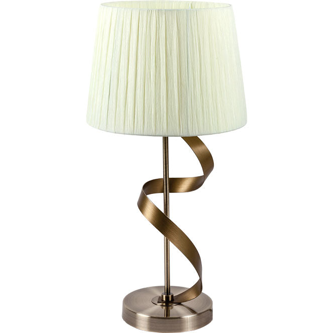 Lámpara de mesa Cleveland LUMIT clásica beige, referencia 067571014