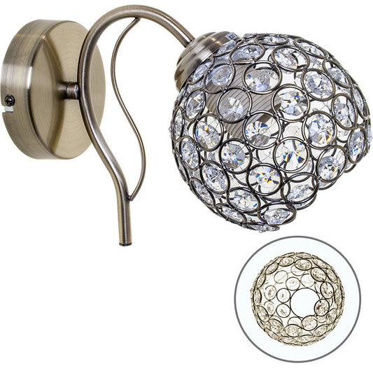 Aplique de Pared BALBINA 24 cm Cuero Interlusa - Vista frontal principal en fondo blanco | LuzGurú