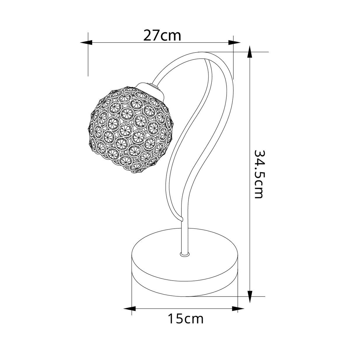 Lámpara de Sobremesa BALBINA 35 cm Cuero Interlusa encendida con proyección de luz y ambiente | LuzGurú