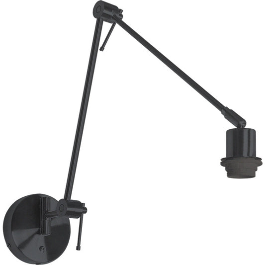 Aplique de Pared Articulado HAIA 94 cm Negro LUMIT Interlusa - Vista frontal principal en fondo blanco | LuzGurú