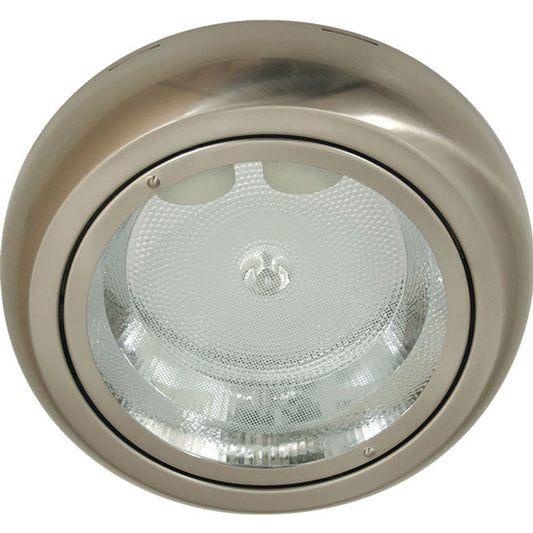 Plafón Moderno SAMARA Redondo 27 cm Níquel Interlusa - Vista frontal principal en fondo blanco | LuzGurú