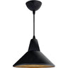 Lámpara colgante GILBERTO vintage negro y oro Interlusa