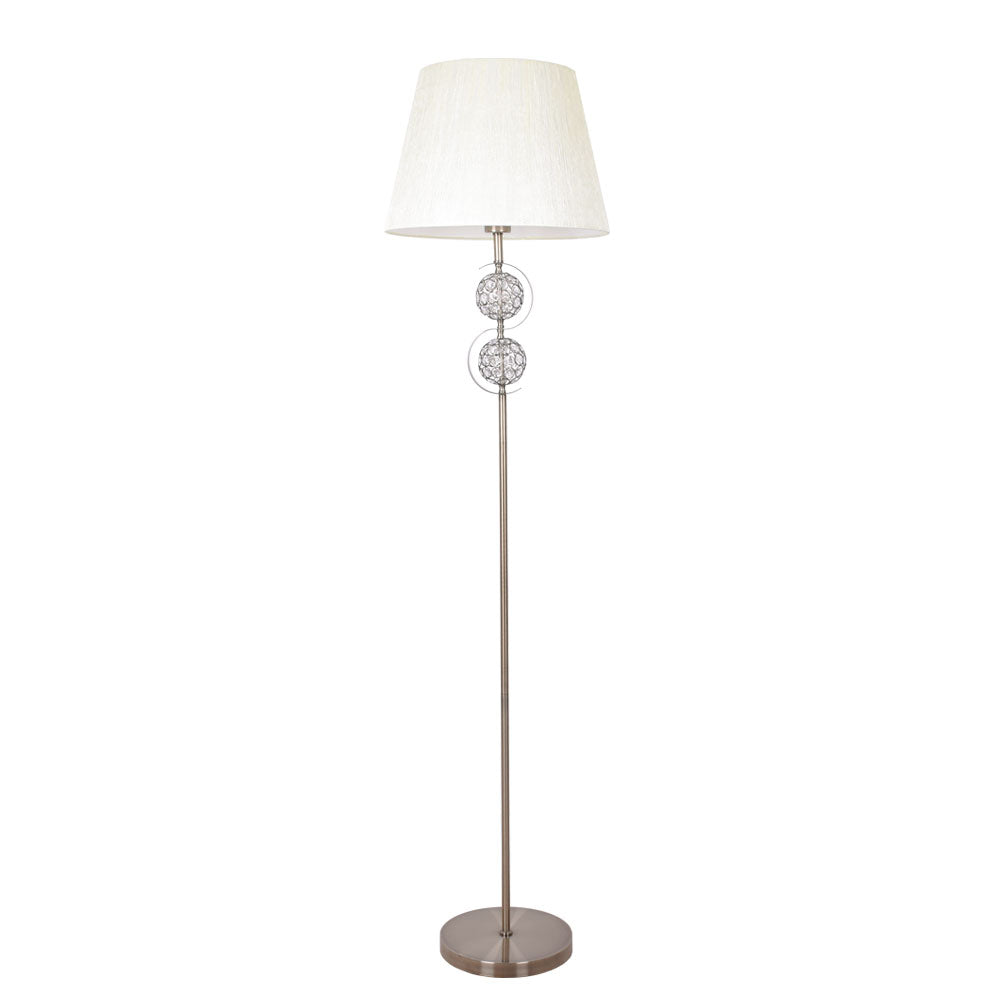 Lámpara de pie HONDURAS LUMIT clásica beije y cuero, ref. 097541014