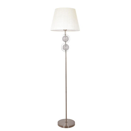 Lámpara de pie HONDURAS LUMIT clásica beije y cuero, ref. 097541014