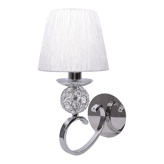 Aplique de Pared Honduras E14 Blanco y Cromo LUMIT Interlusa - vista principal | Interlusa