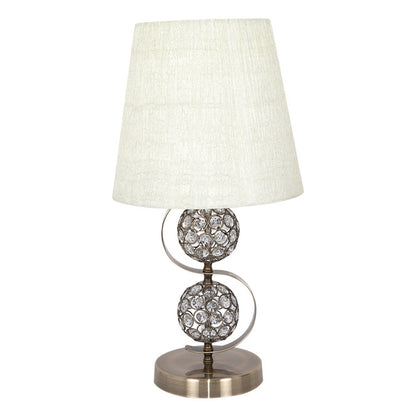Lámpara sobremesa Honduras LUMIT beige y cuero, referencia 097571014