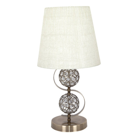 Lámpara sobremesa Honduras LUMIT beige y cuero, referencia 097571014