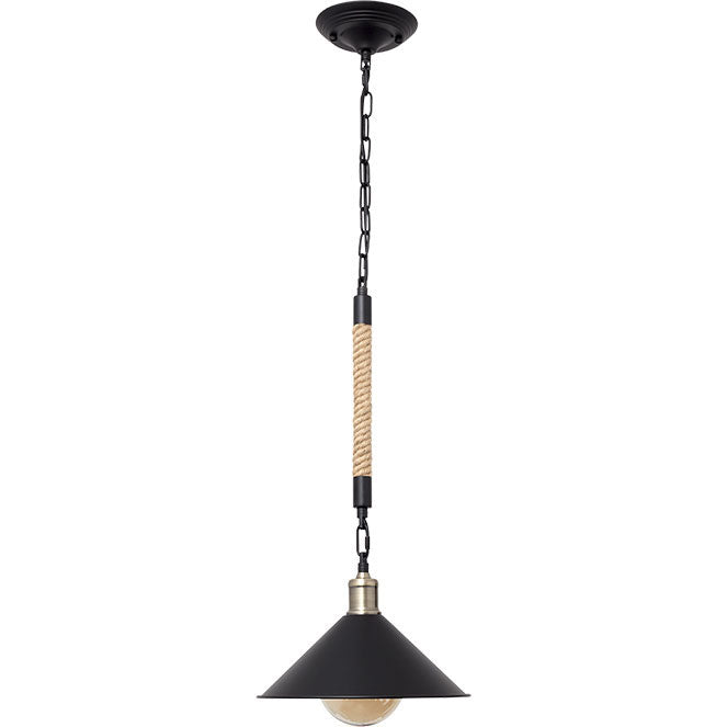 Colgante SOGA Vintage Interlusa 30cm Cuerda Negro