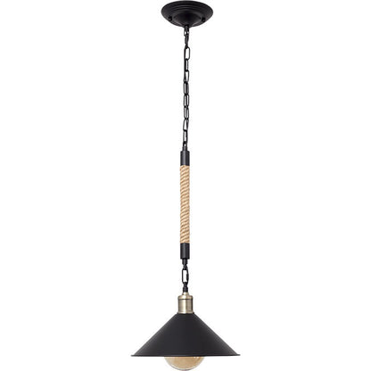 Colgante SOGA Vintage Interlusa 30cm Cuerda Negro