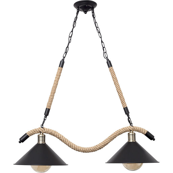 Colgante SOGA Vintage Cuerda Negro Interlusa 82cm