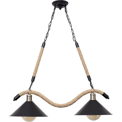 Colgante SOGA Vintage Cuerda Negro Interlusa 82cm